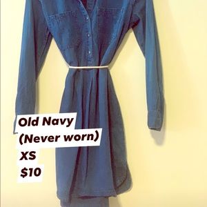 Old Navy denim dress size small